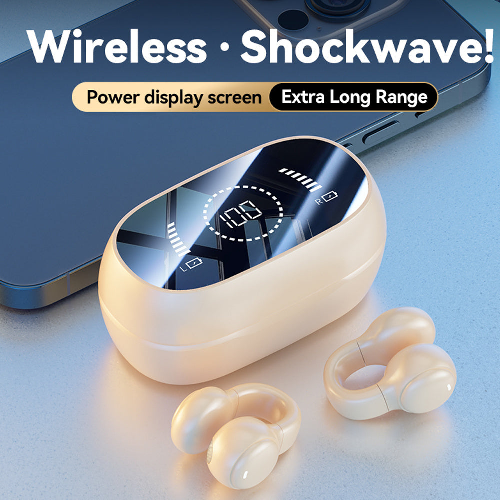 Wireless Sports Earbuds - Sweat-Resistant Ear Clip Earphones