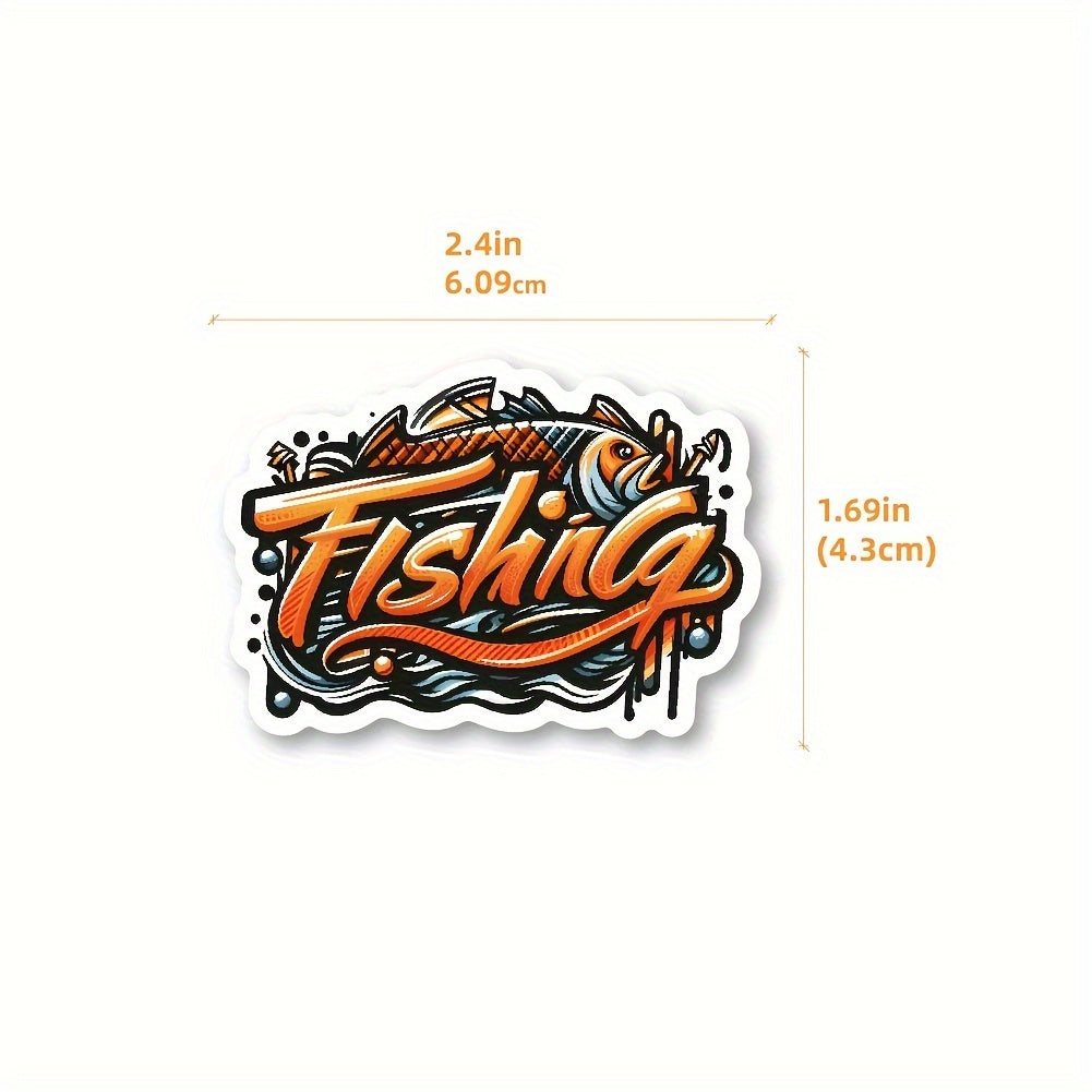 50pcs Waterproof Fishing Stickers