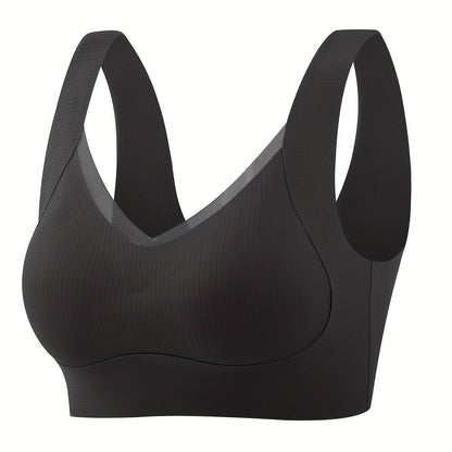 Breathable Full-Coverage Bra - Seamless, Comfort-Fit Mesh Design - Everyday Essential Lingerie for Women