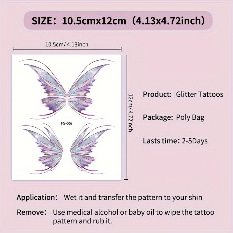Glitter Face Tattoo Stickers