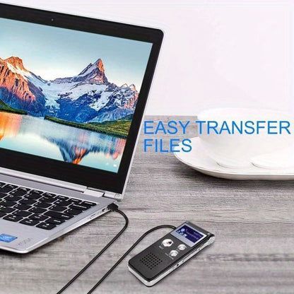 1pc Digital Voice Recorder - 8GB Mini Audio Recorder with MP3 Player Compatibility, One-Click Recording, 20 Hours Playtime, Built-in Microphone